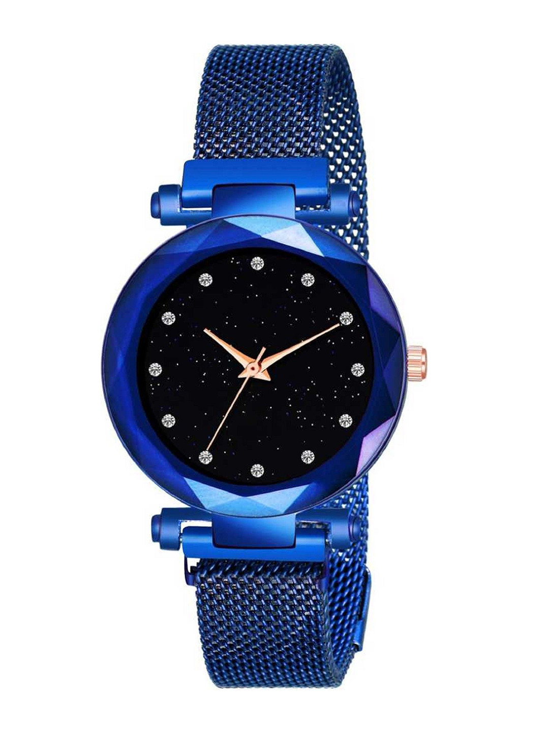 Miss Perfect Women Embellished Dial & Bracelet Style Straps Analogue Watch jk_95