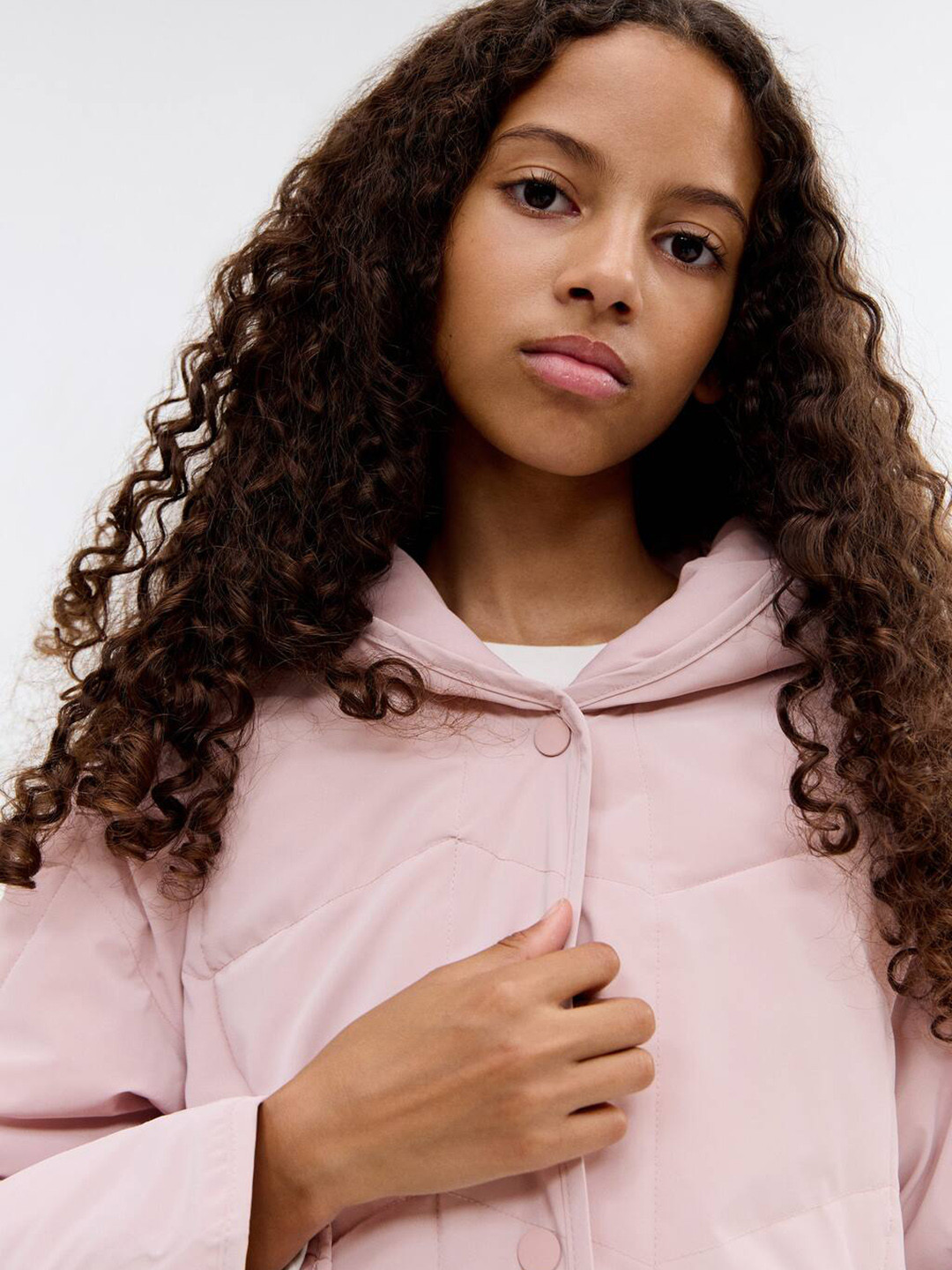 Mango Kids Girl Hooded Puffer Jacket