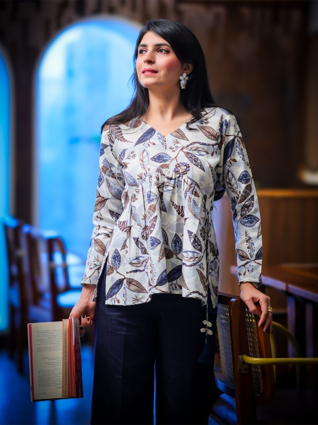 Youthnic Women Floral Print Alia Cut Summer Wear Tunics