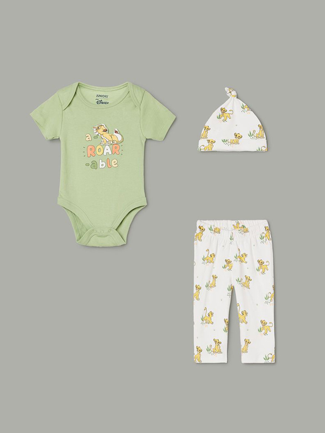 Juniors by Lifestyle Boys Printed Pure Cotton Leotard With Trouser & Cap