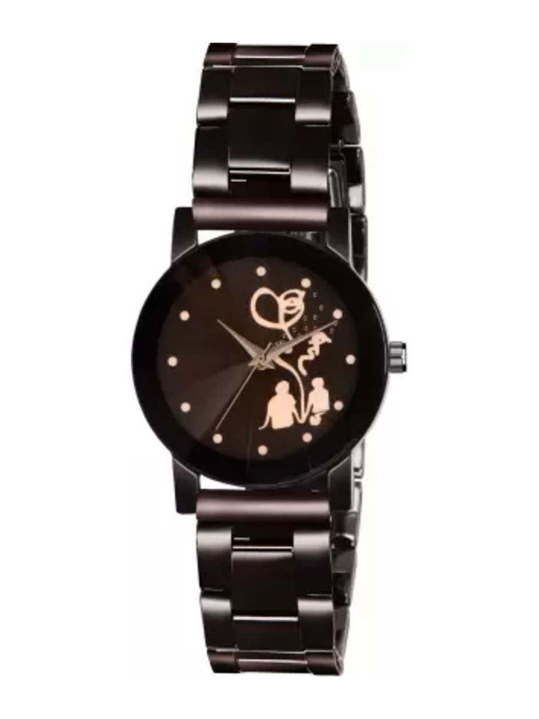Miss Perfect Unisex Textured Dial & Bracelet Style Straps Analogue Watch jk_295