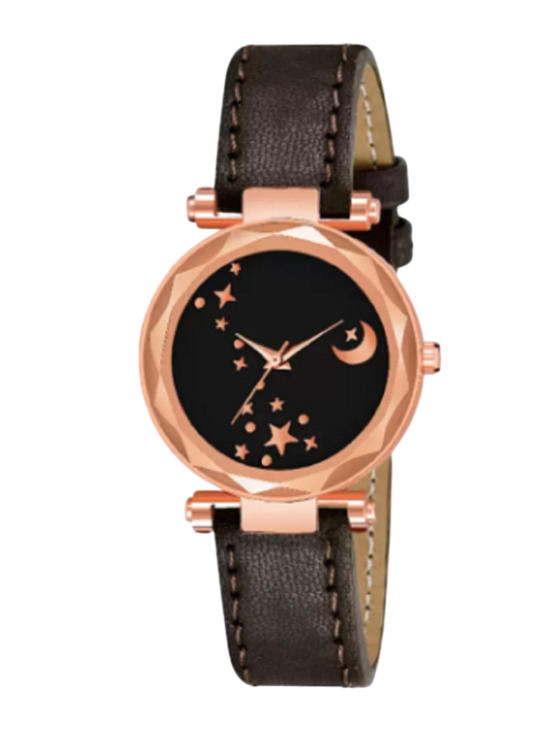 Miss Perfect Unisex Printed Dial & Leather Textured Straps Analogue Watch LJ24