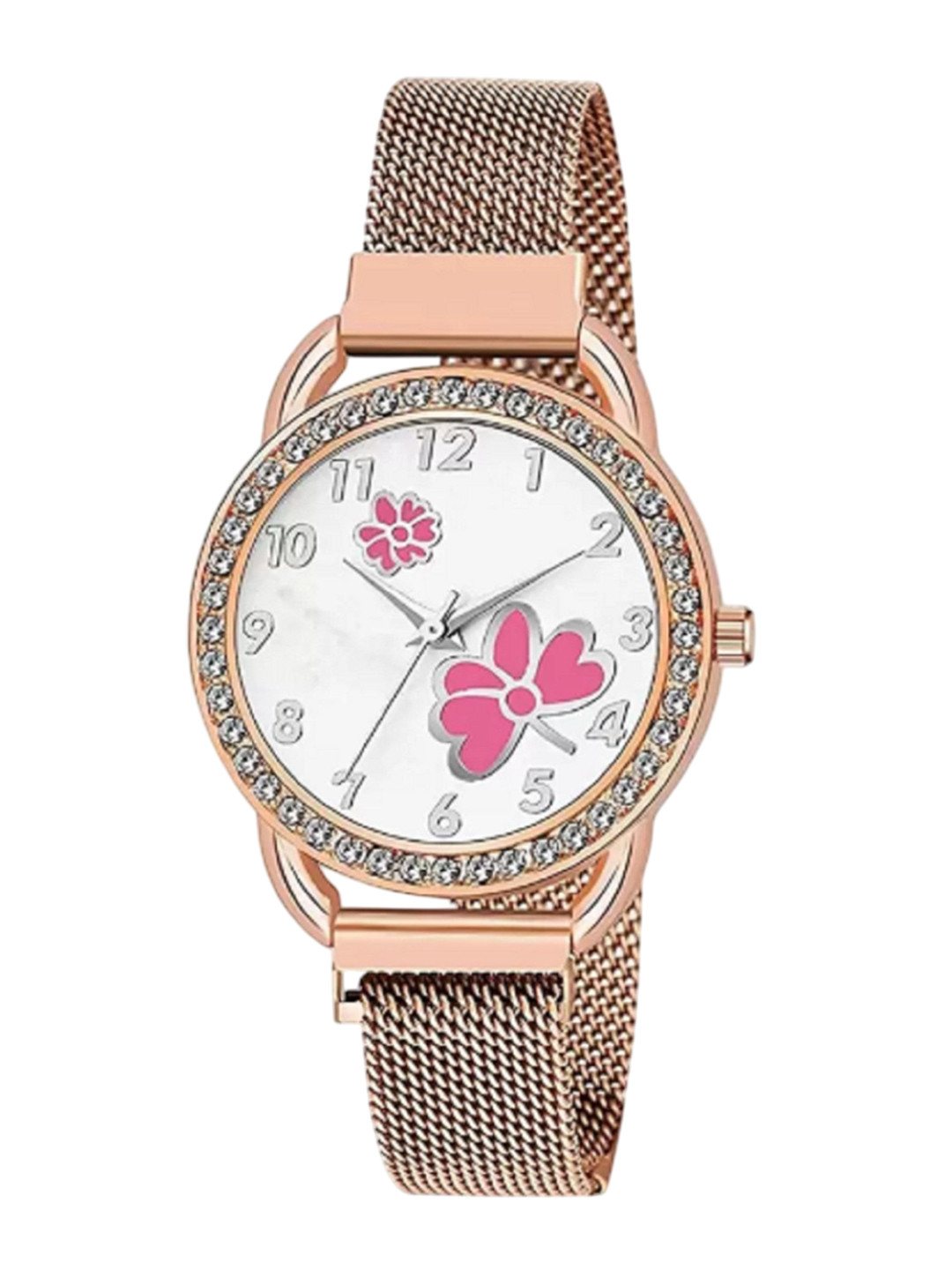 Miss Perfect Women Printed Dial & Bracelet Style Straps Analogue Watch DF129