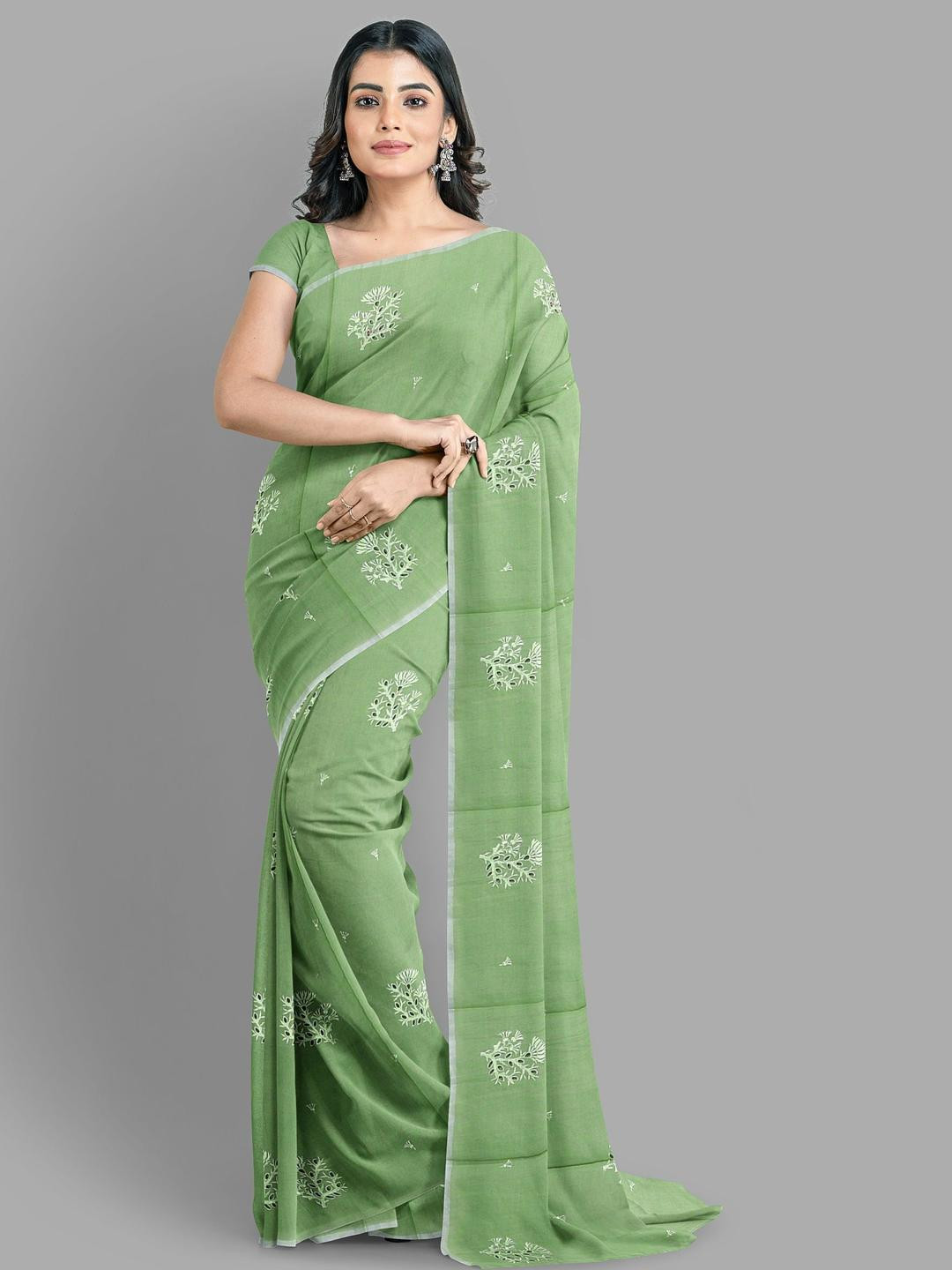 The Chennai Silks Handwoven Chanderi Cotton Saree