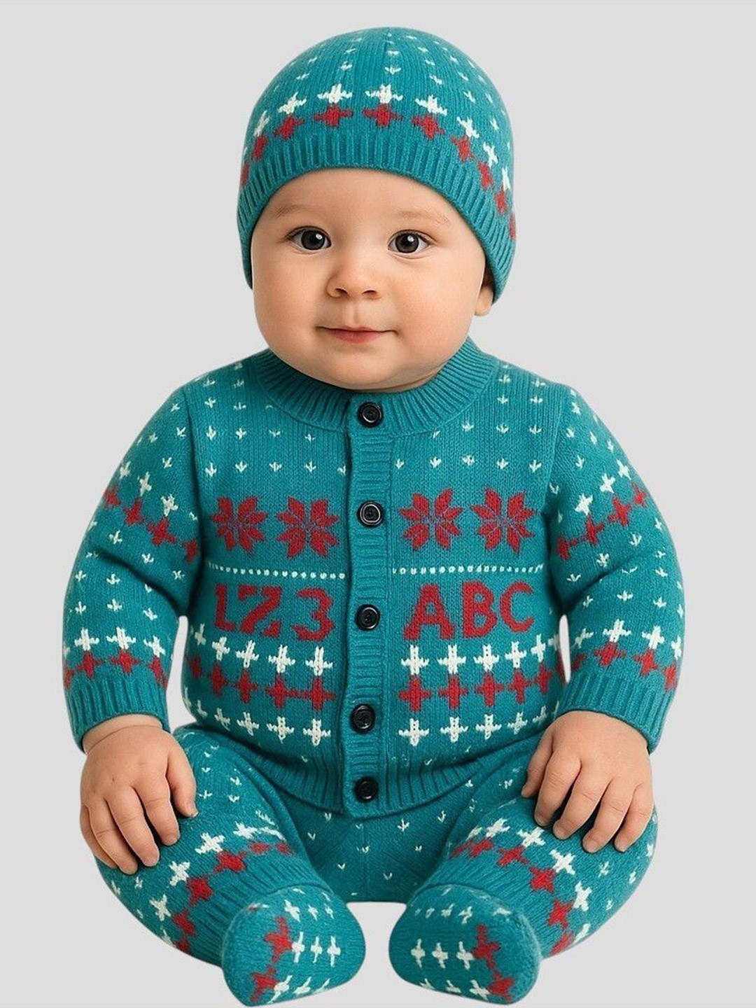 Shakubhar Kids Set 4 Self-Design Baby Apparel Gift Set