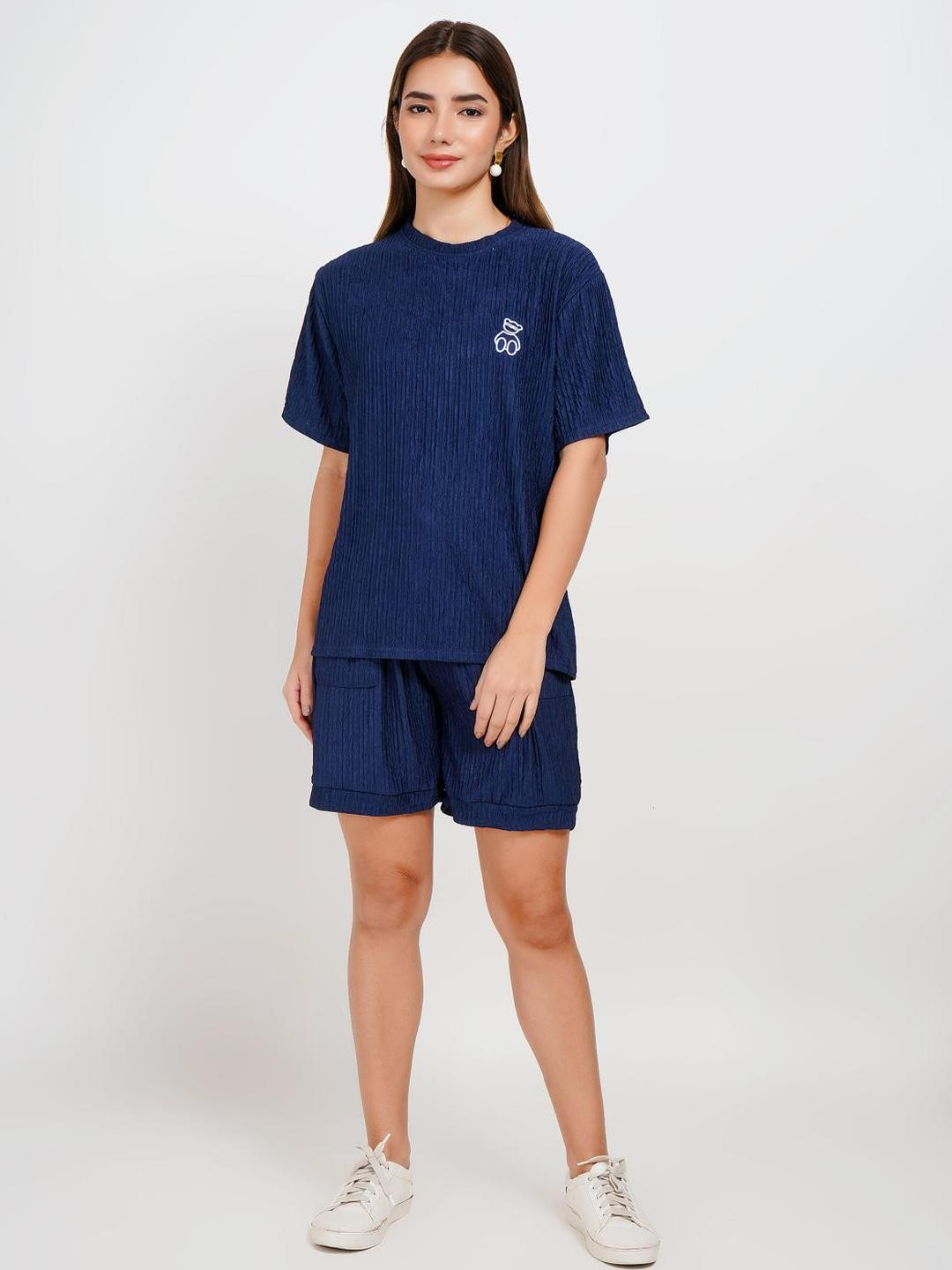 Lugo Women Bear Printed Co-ords Set