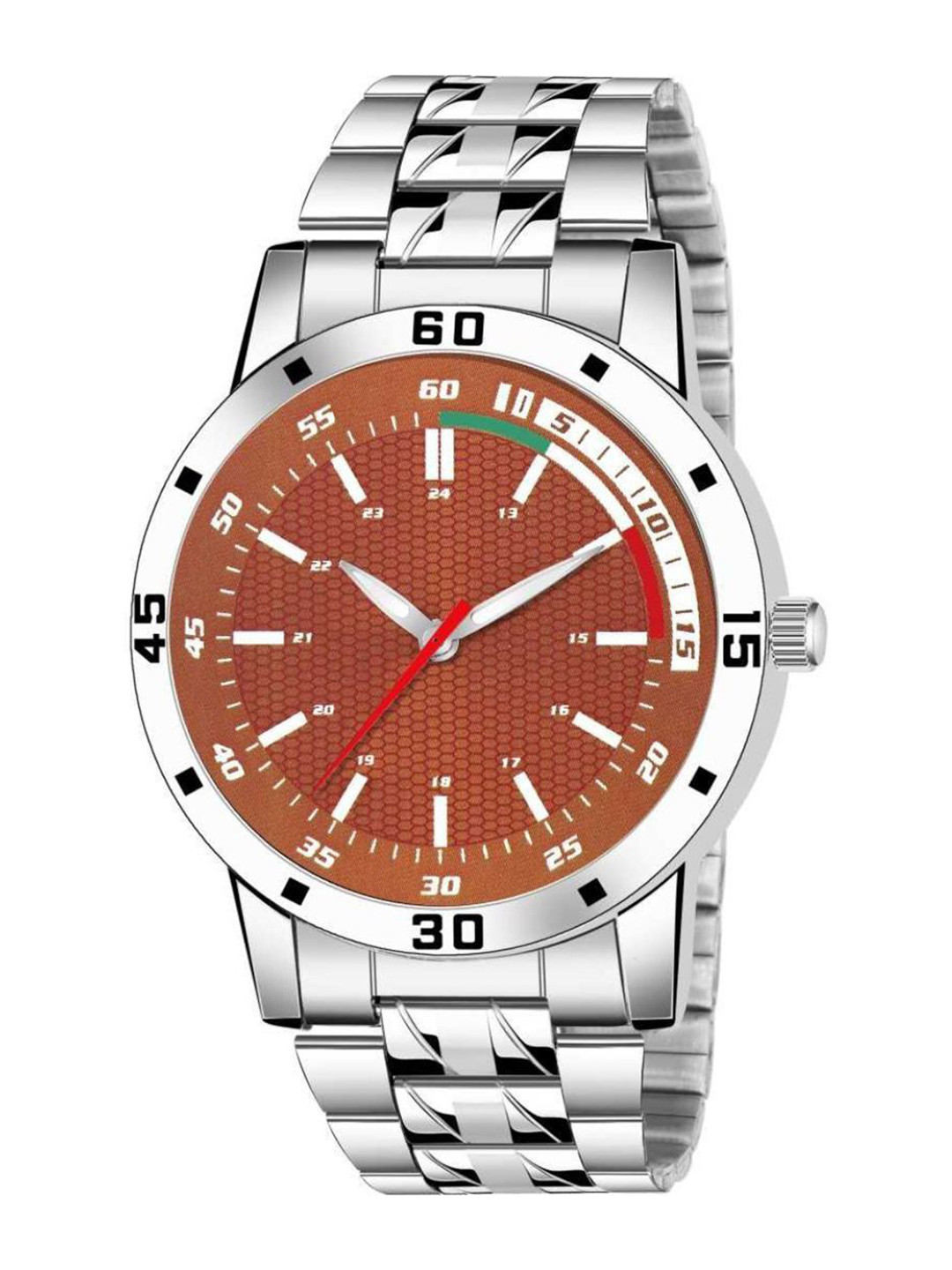 Miss Perfect Men Textured Dial & Bracelet Style Straps Analogue Watch rte14