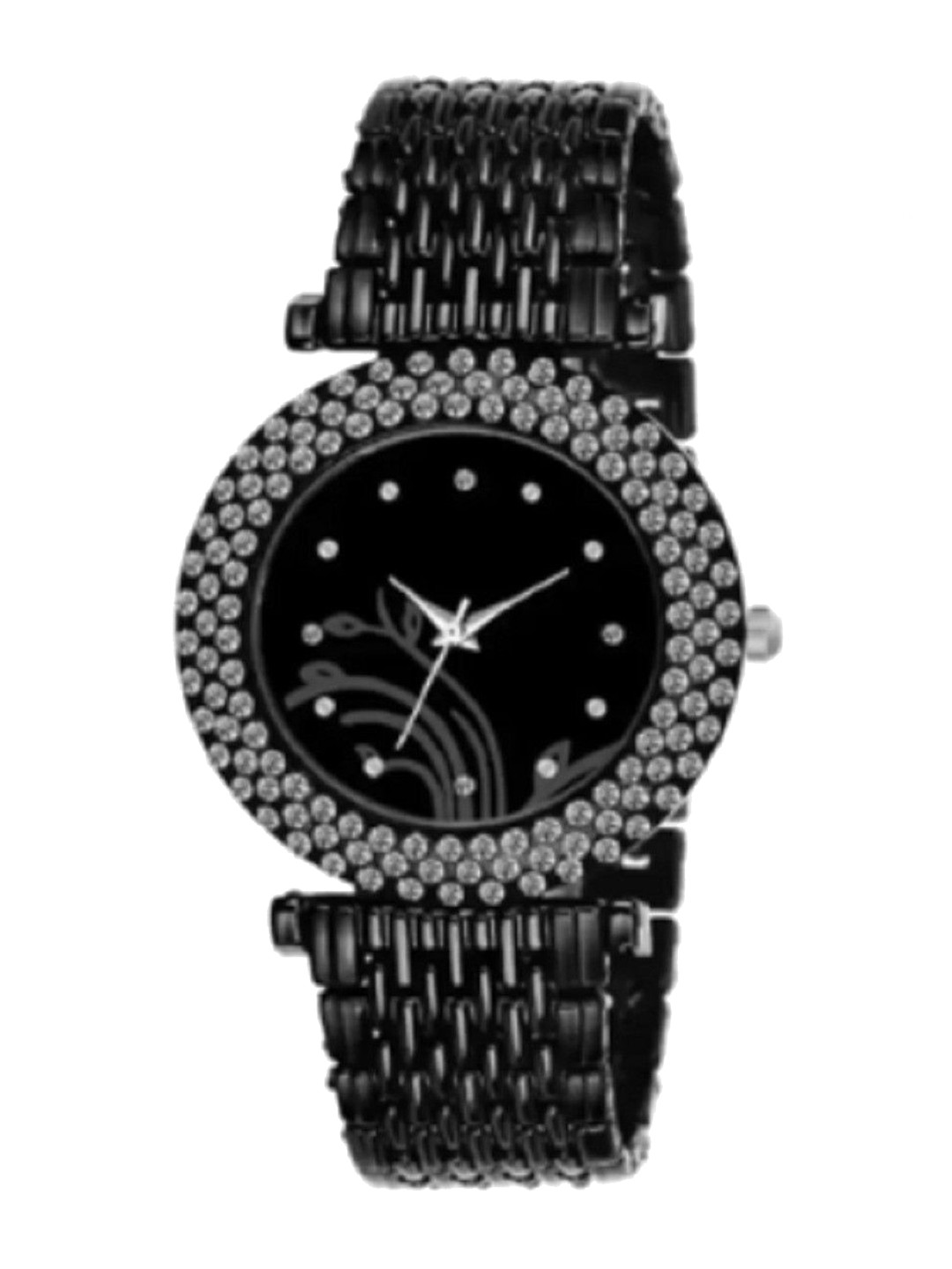 Miss Perfect Women Embellished Dial & Bracelet Style Straps Analogue Watch QR18