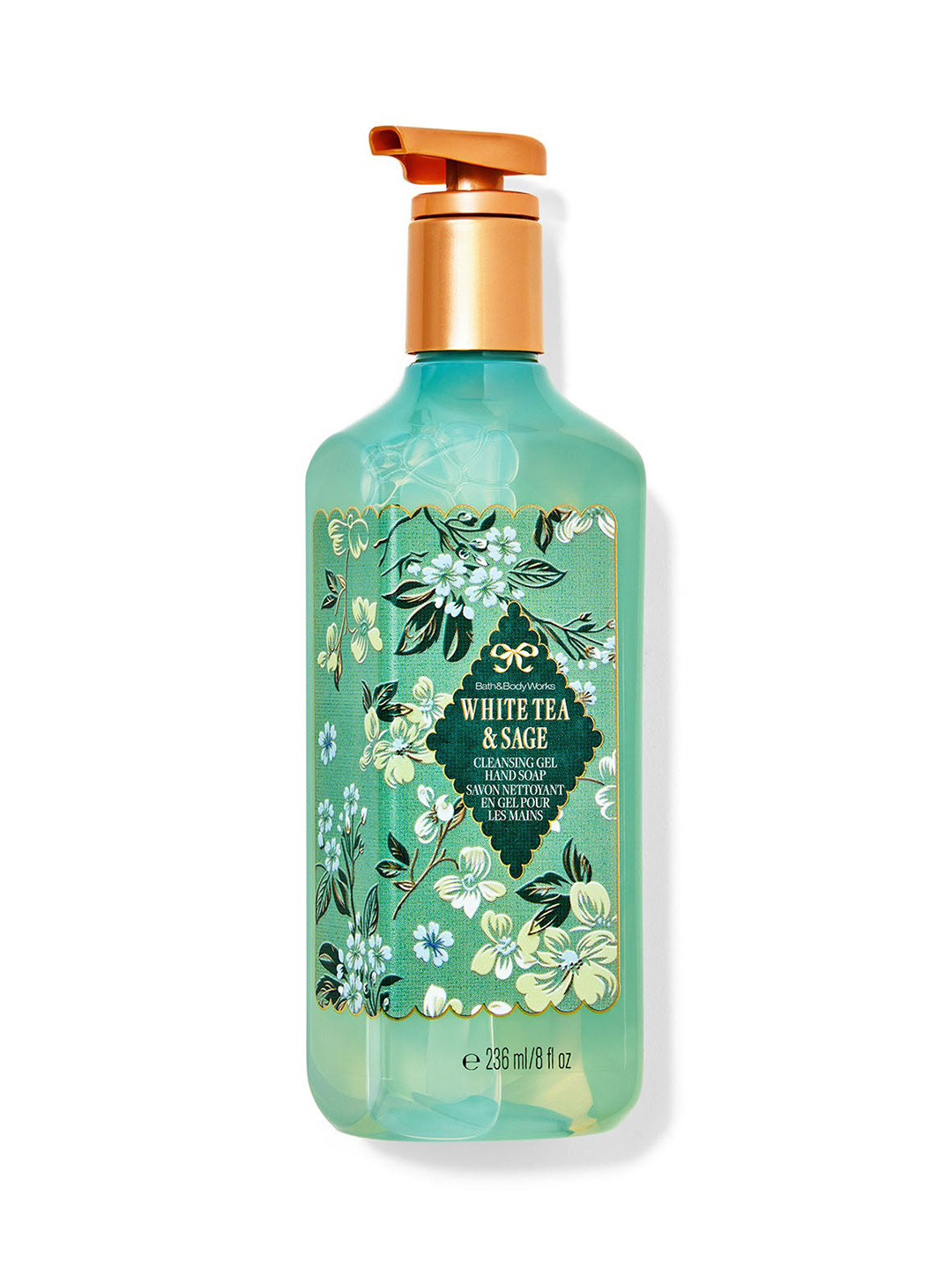 Bath & Body Works White Tea & Sage Cleansing Gel Hand Soap - 236ml
