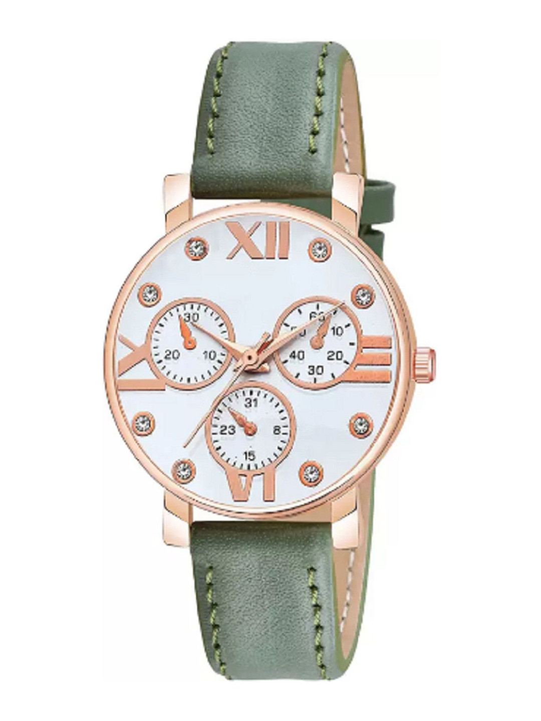 Miss Perfect Unisex Leather Straps Analogue Watch QE31