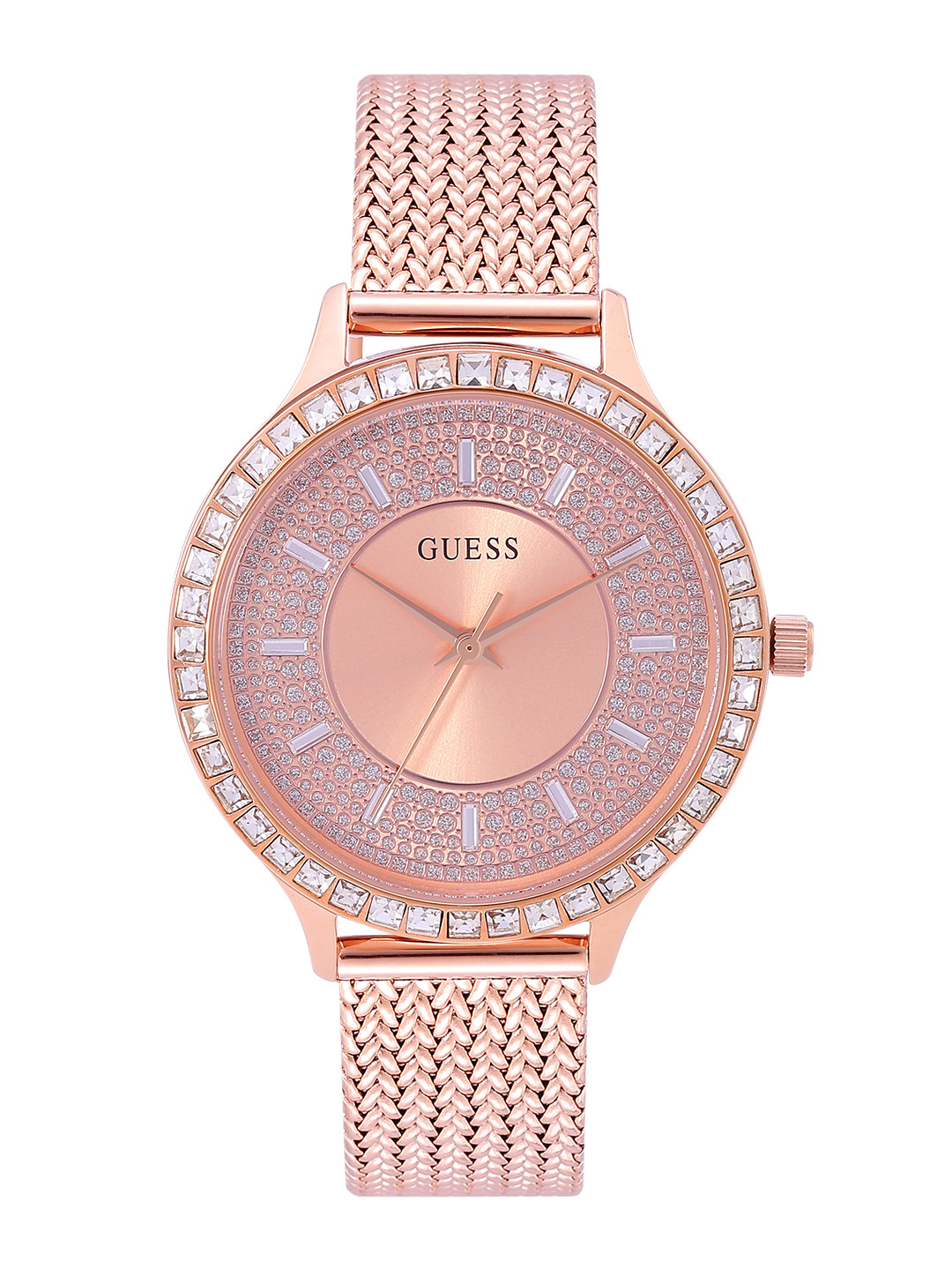 GUESS Women Stainless Steel Bracelet Style Straps Analogue Watch - GW0402L3