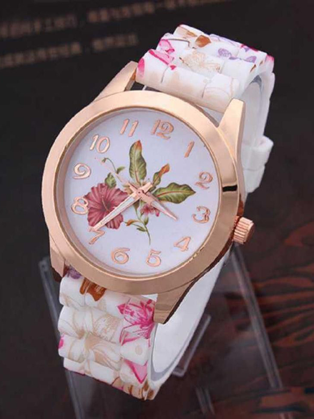 Miss Perfect Women Printed Dial & Bracelet Style Straps Analogue Watch QW216