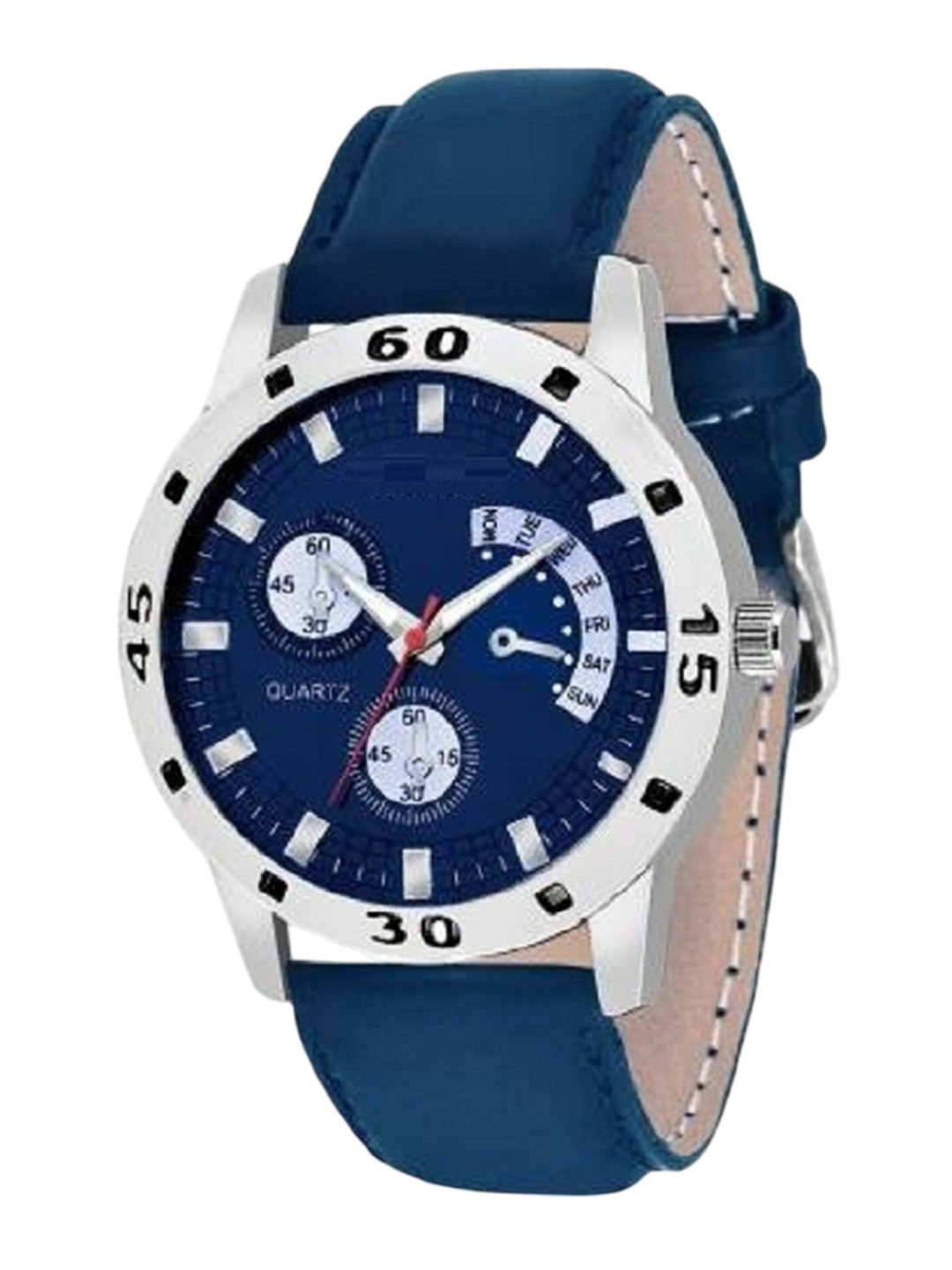 Miss Perfect Men Round Dial & Leather Straps Analogue Watch v43