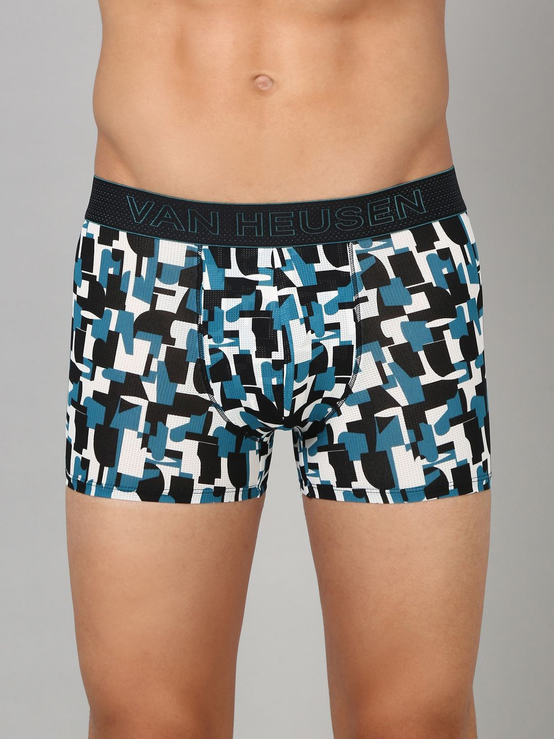 Van Heusen Men Printed Swift Dry 4-Way Stretch Breathable AIR Active Trunk