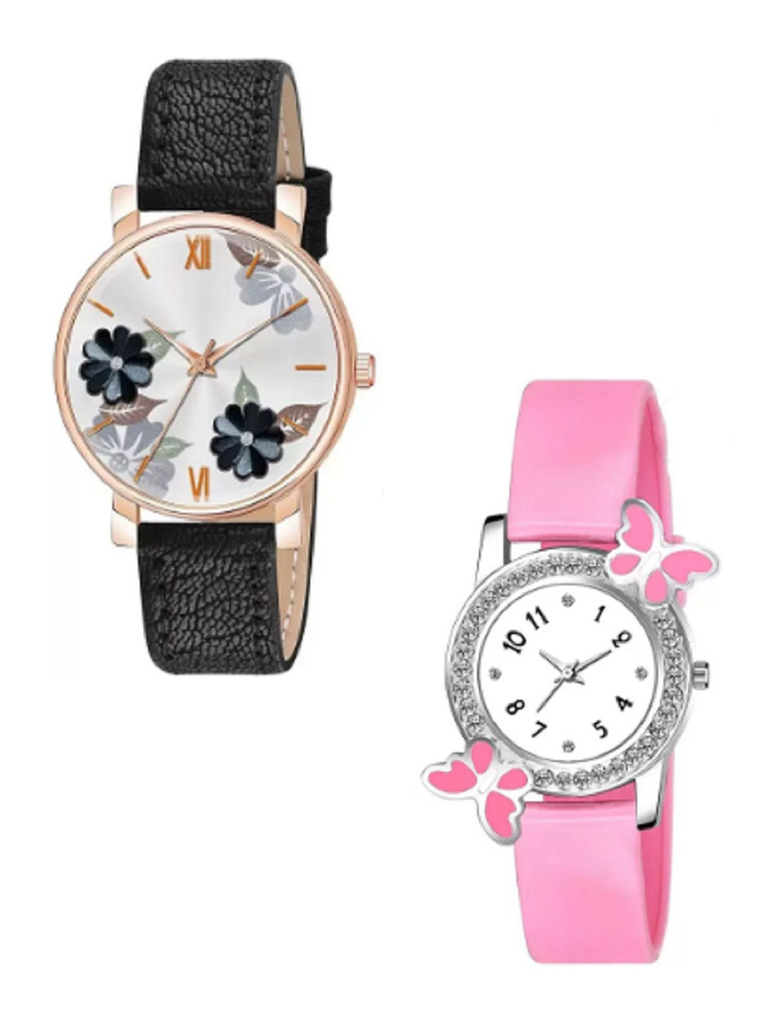Miss Perfect Unisex Dial & Leather Straps Analogue 2 Watch LJ253