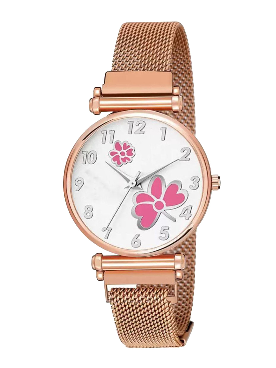 Miss Perfect Women Printed Dial & Bracelet Style Straps Analogue Watch jk651