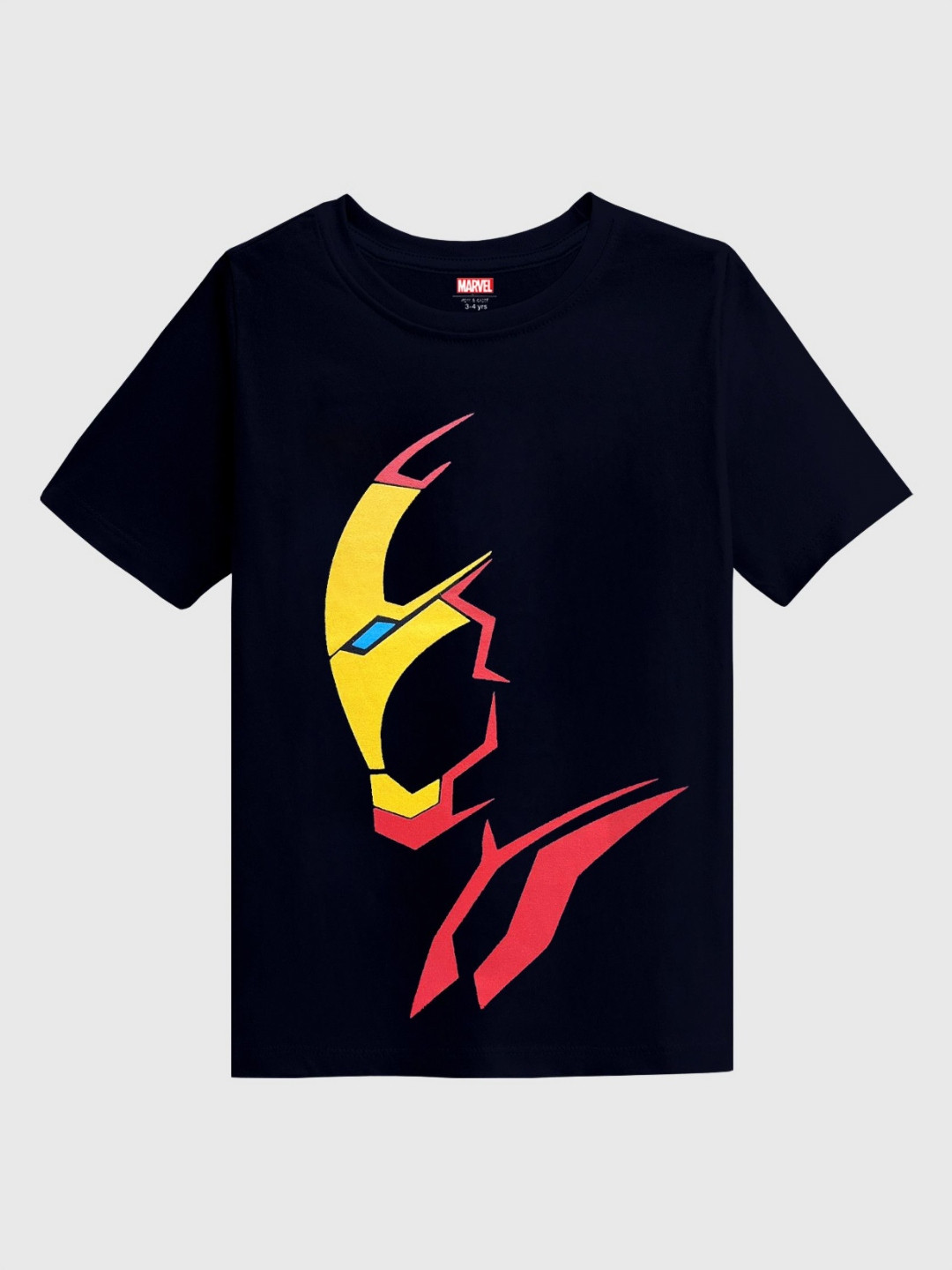 YK Marvel Boys Pack of 3 Spider-Man Bio Finish Graphic Printed Round Neck Cotton T-shirts