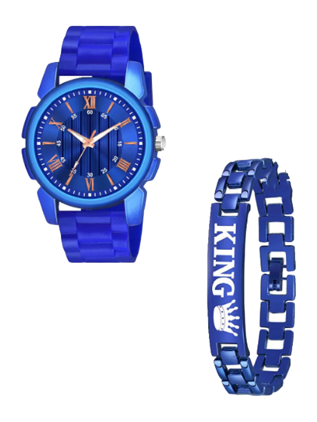 Miss Perfect Men Bracelet & Watch Gift Set