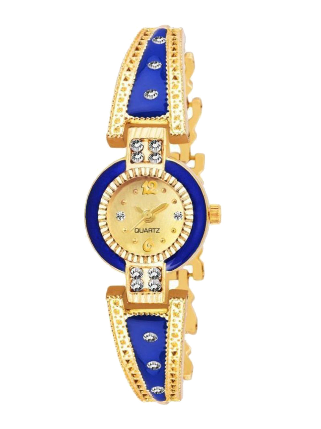 Miss Perfect Unisex Embellished Dial & Straps Analogue Watch QW290