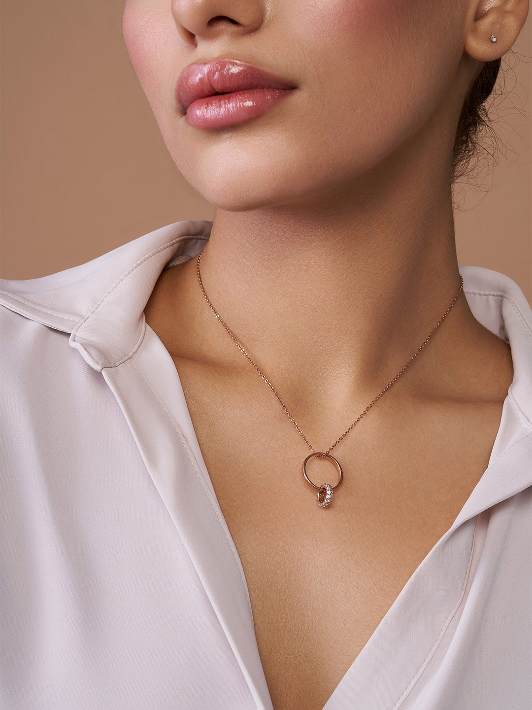 KYMEE 18K Gold Vermeil AD Studded Chain