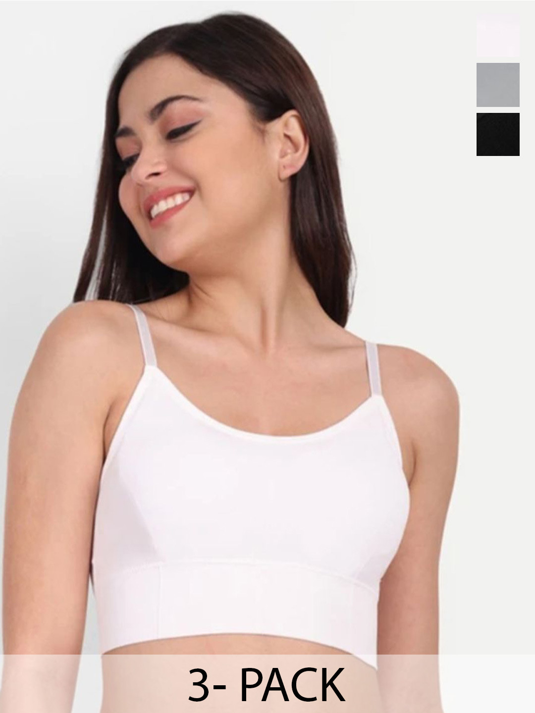 SHREEALAKHIMPEXRAMSINGH Women Pack Of 3 Styled Back Crop Top