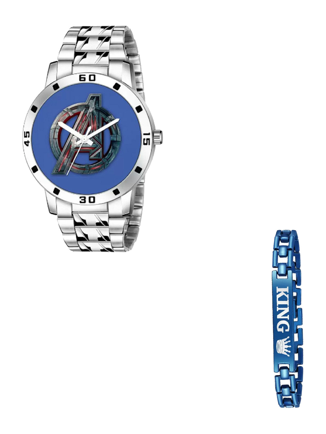 Miss Perfect Men Watch & Bracelet Watch Gift Set jk_688