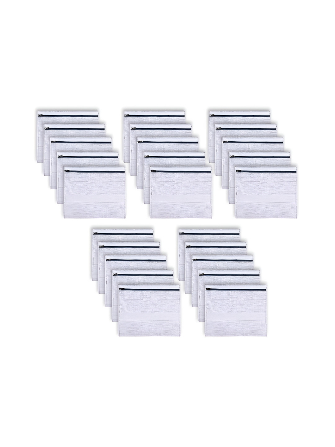 Aura Grey & Off White 25 Pieces Printed Single Saree Bags Organisers