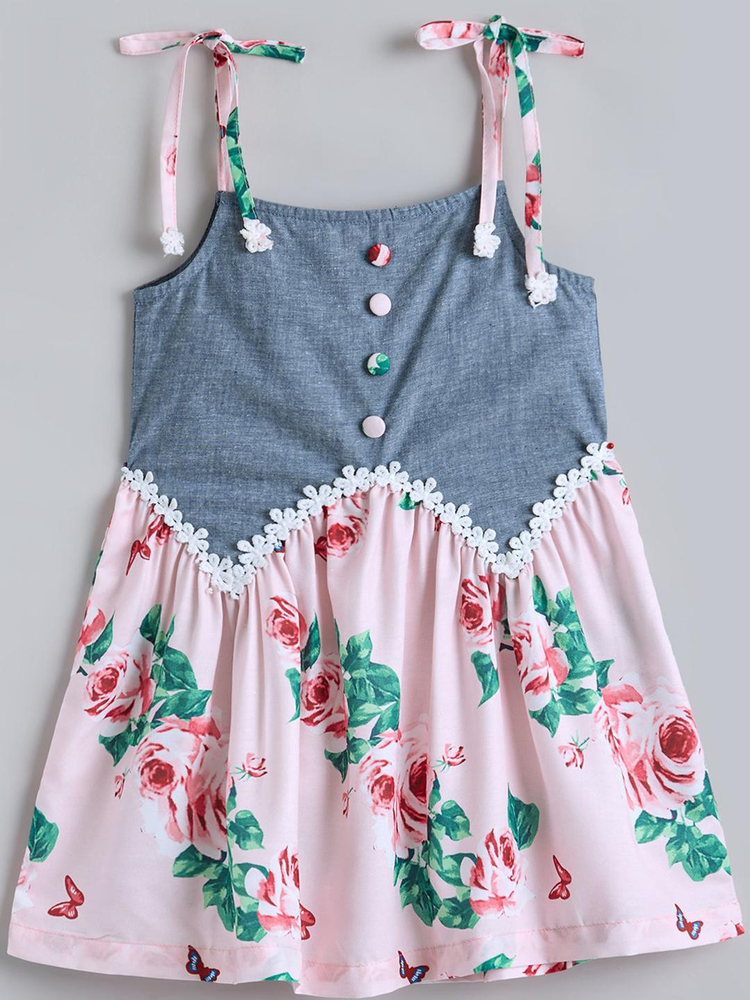 Hopscotch Girls Viscose Rayon A-Line Dresses