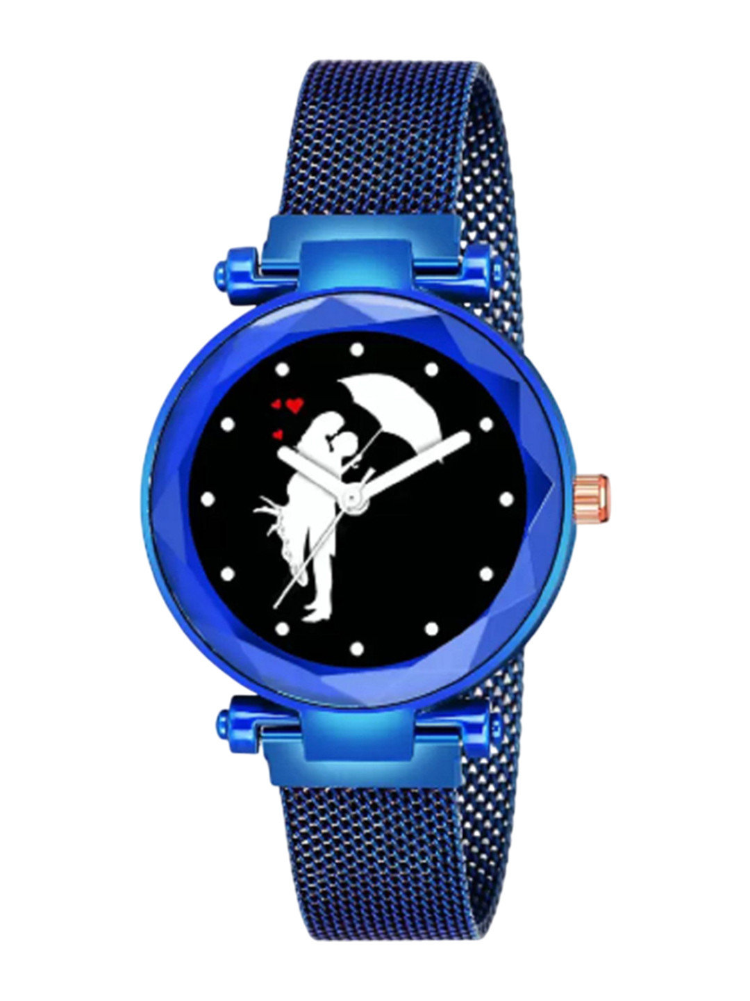 Miss Perfect Women Embellished Dial & Bracelet Style Straps Analogue Watch DF86