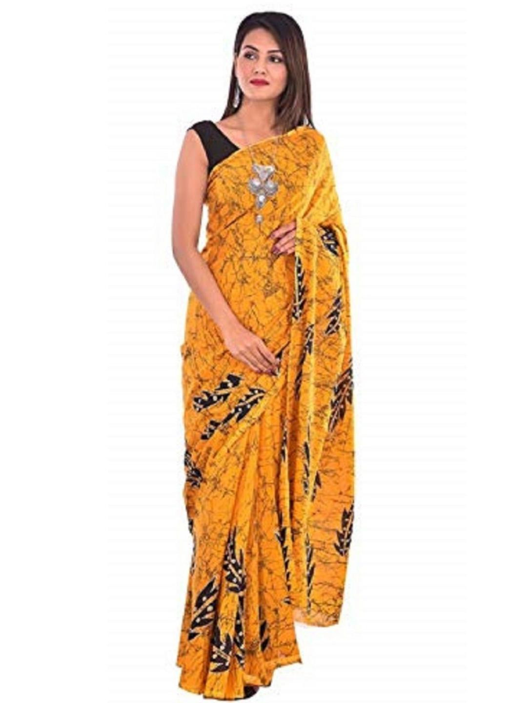 Pinkcity Trade World Floral Print Cotton Saree