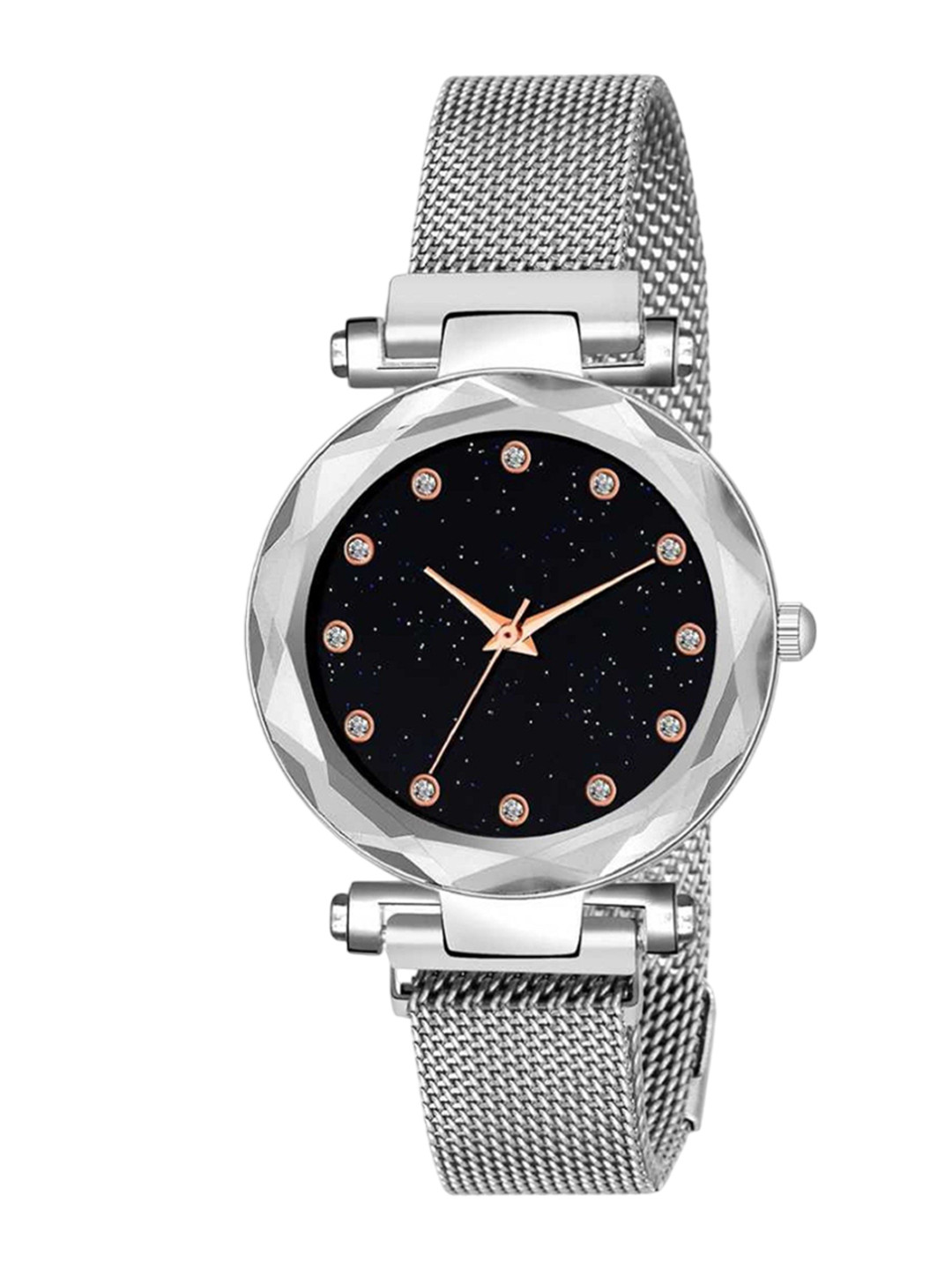 Miss Perfect Women Embellished Dial & Bracelet Style Straps Analogue Watch mm320