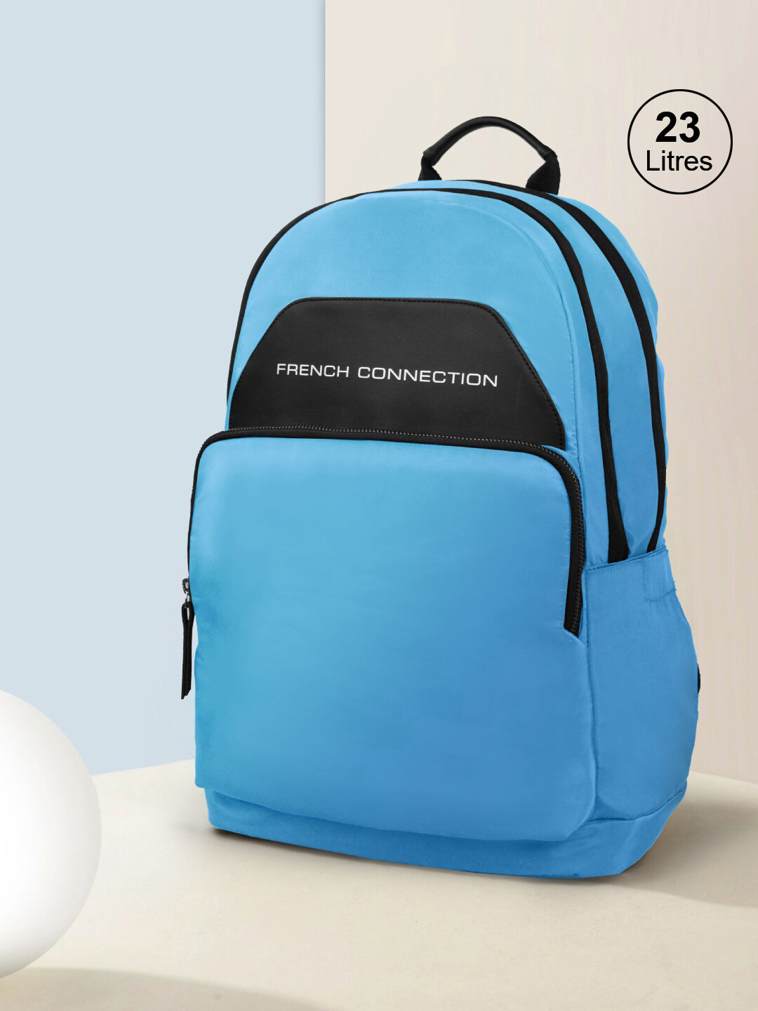 French Connection Unisex Ergonomic Strap Backpack 23L