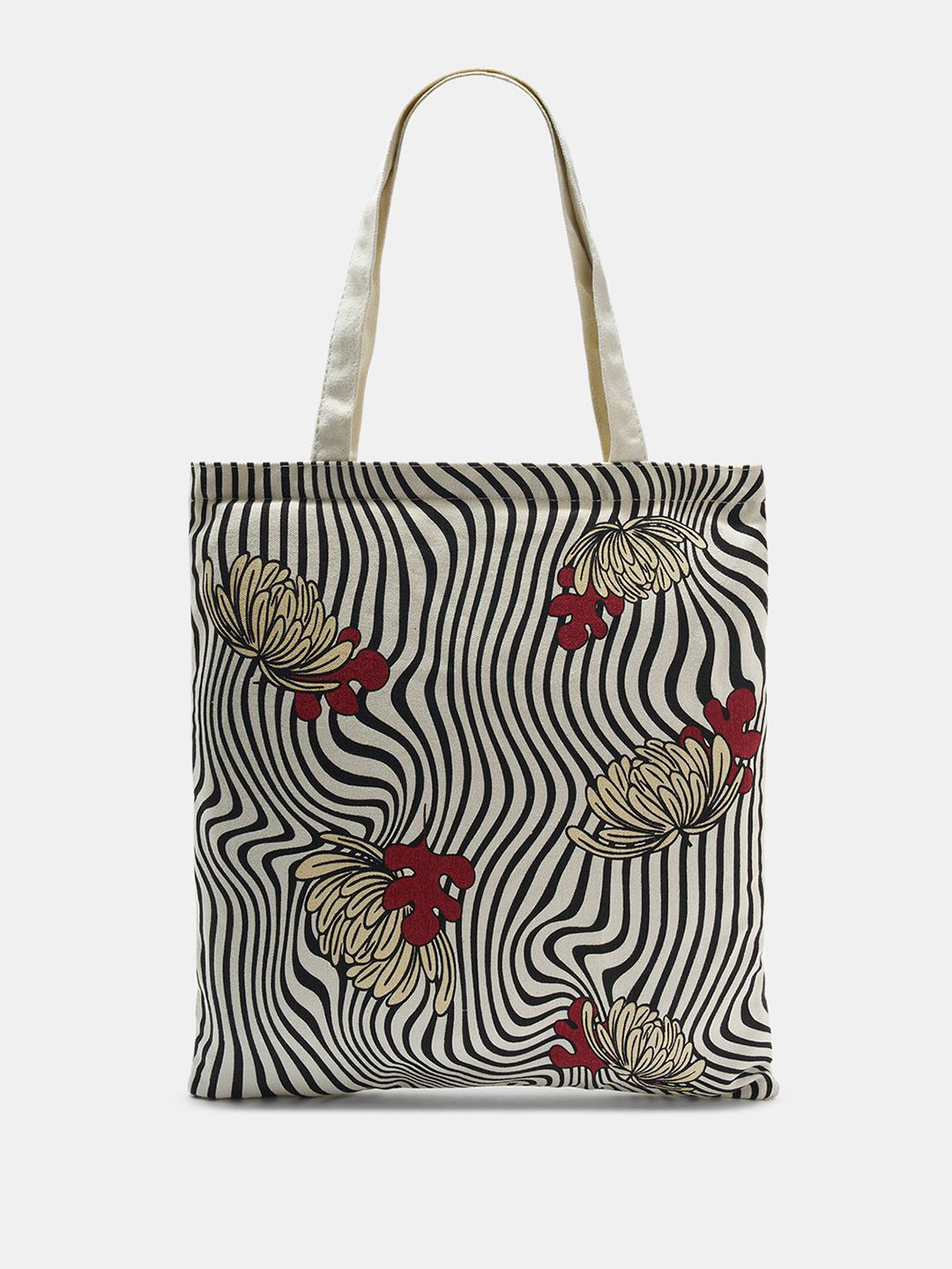 Forever Glam by Pantaloons Women Floral Printed Shopper Tote Bag