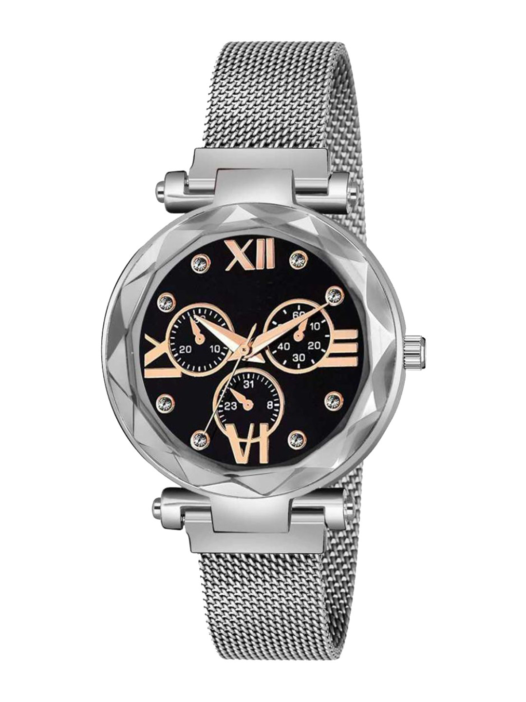 Miss Perfect Women Embellished Bracelet Style Straps Analogue Watch jk_187