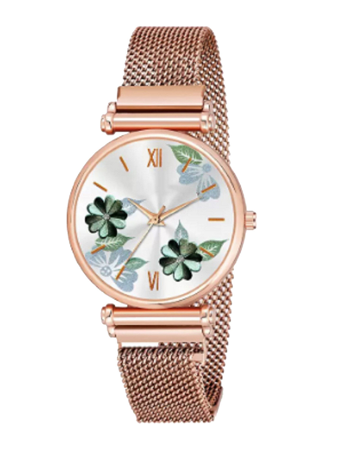 Miss Perfect Women Printed Round Dial & Bracelet Style Straps Analogue Watch LJ467