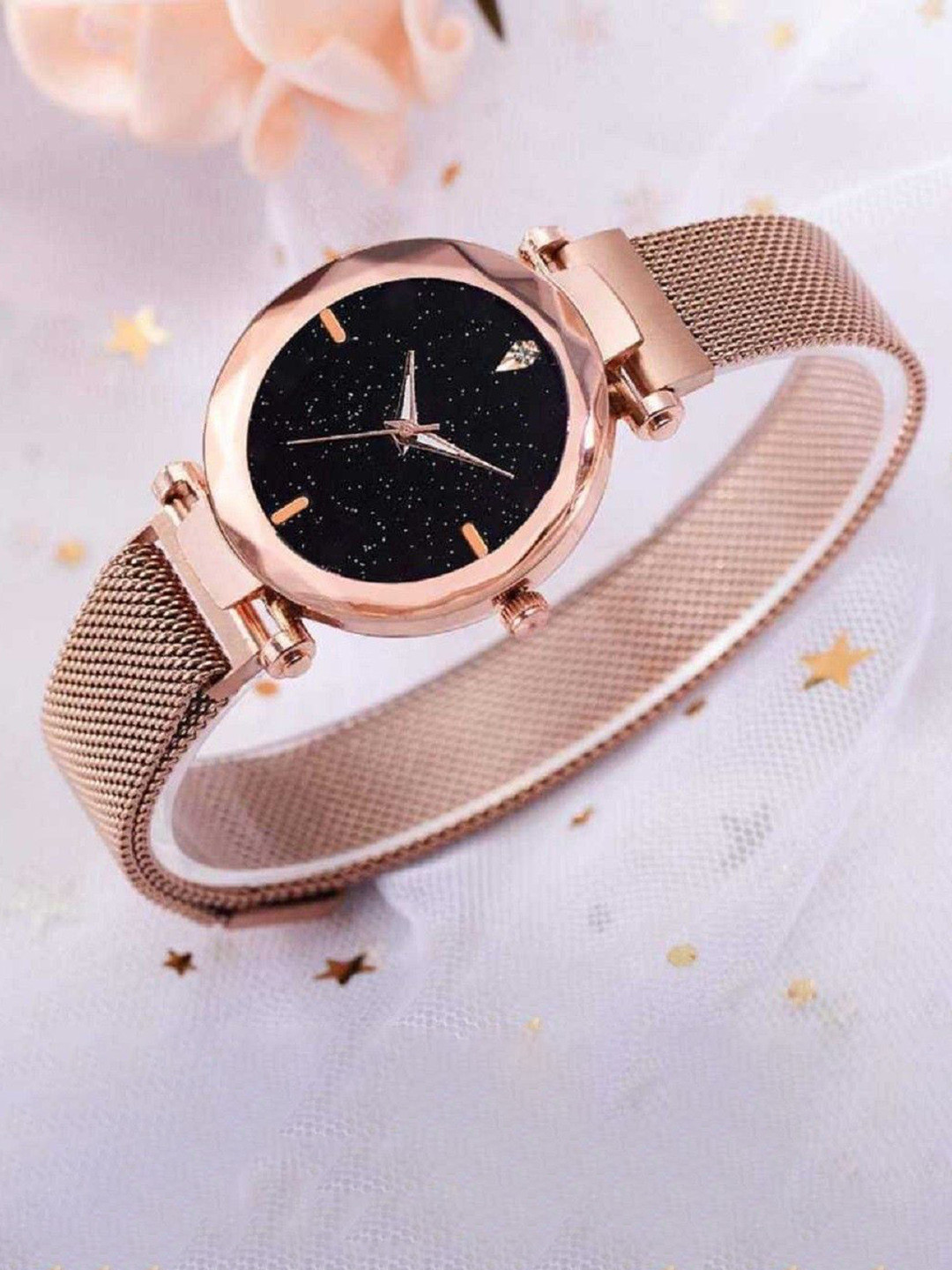 Miss Perfect Women Embellished Dial & Bracelet Style Straps Analogue Watch CO499