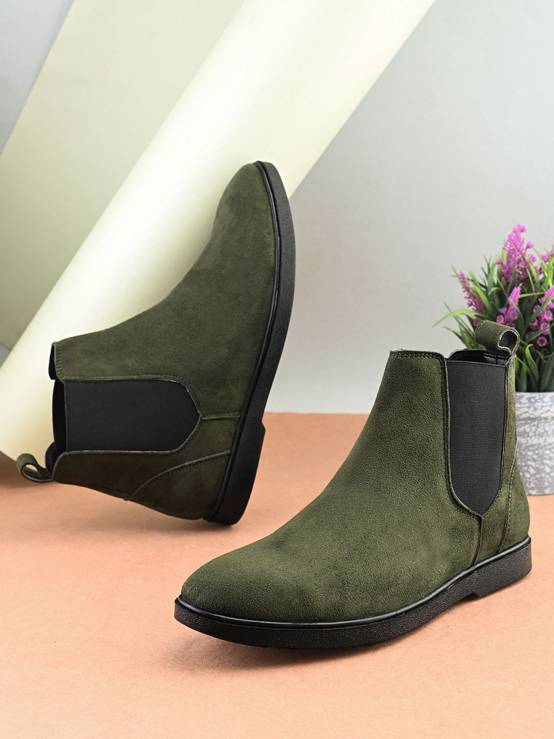 Provogue Men's Chelsea Suede Boots