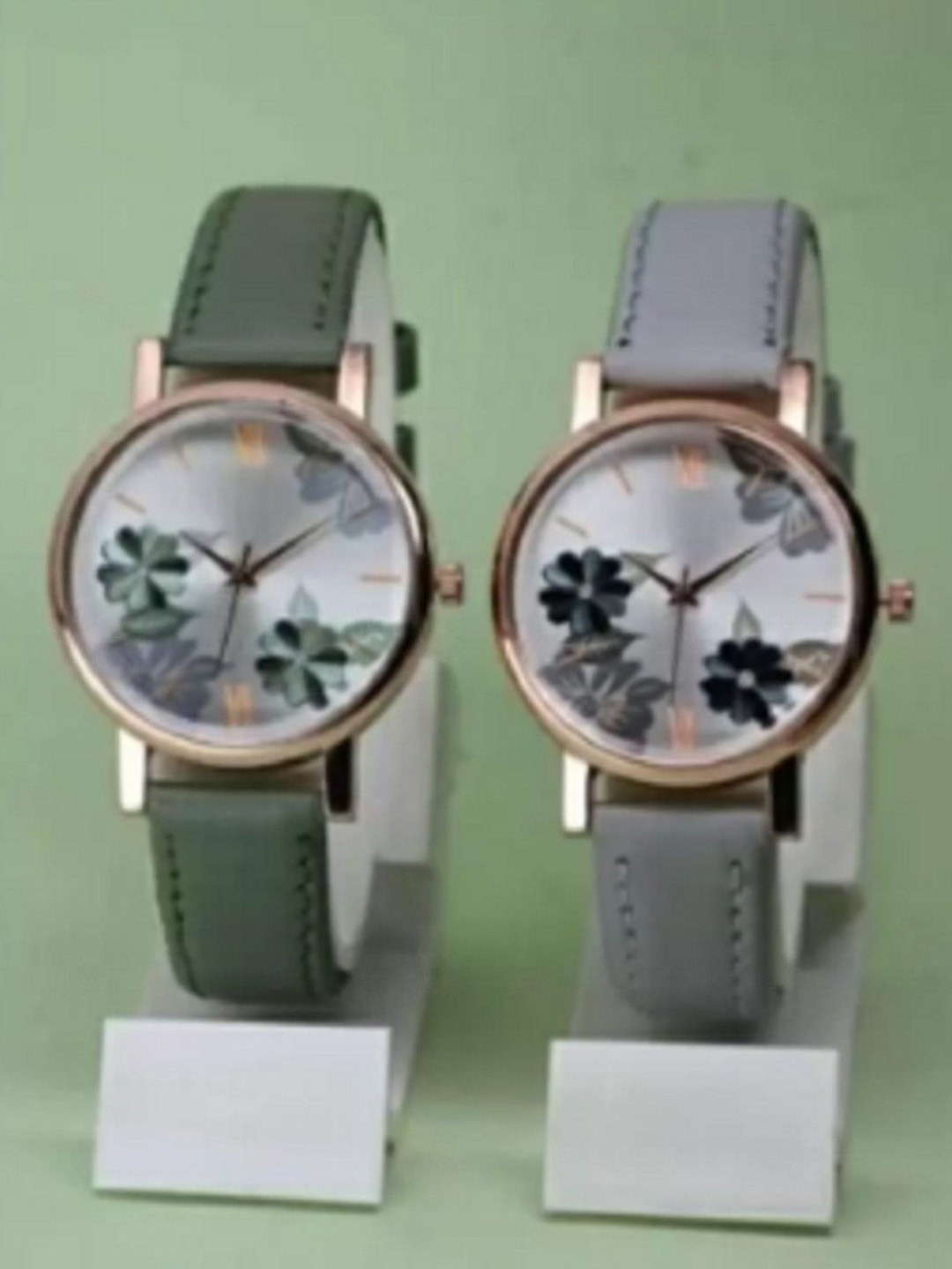 Miss Perfect Women Printed Dial & Leather Textured Straps Analogue Watch LJ485