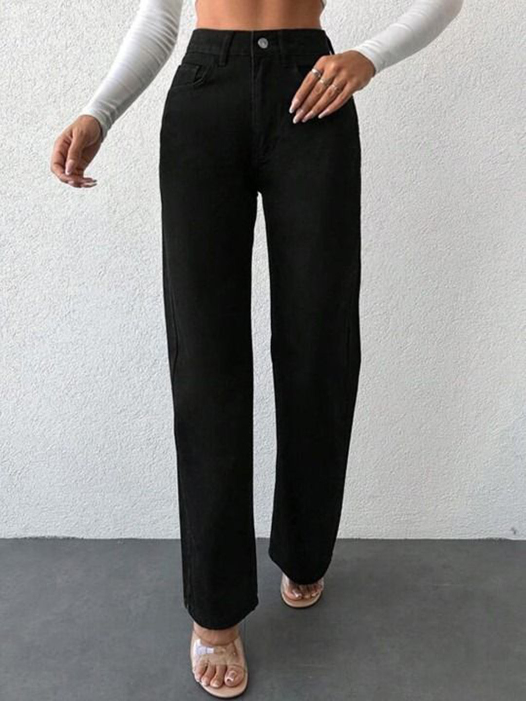 M MODDY Women Straight Motion Man Straight Fit High-Rise  Jeans