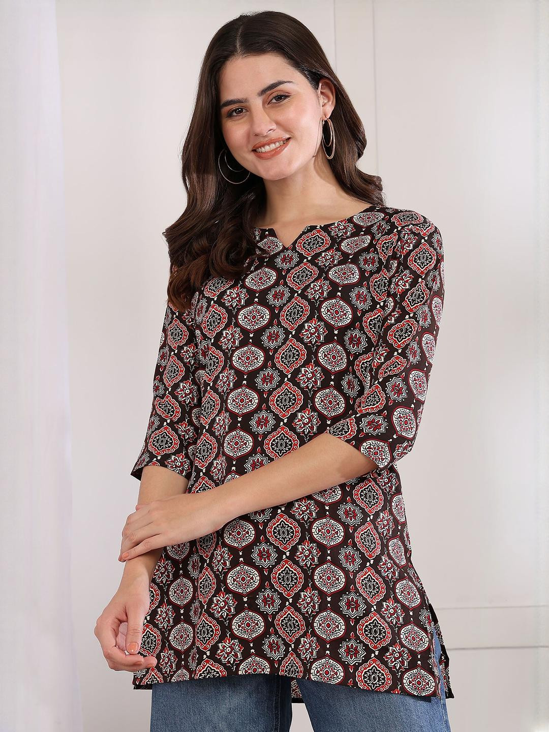 KILLARI Pack of 2 Floral Printed V-Neck Kurti