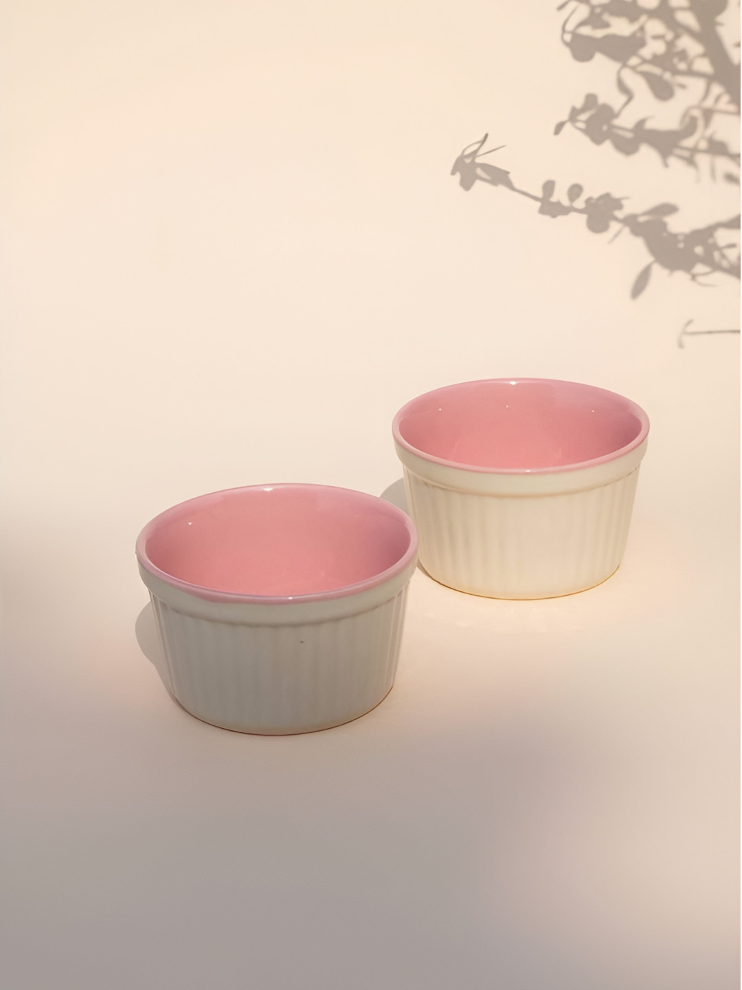 FREEDOM TREE Color Pop Pink 2 Pieces Textured Ceramic Bakeware Set