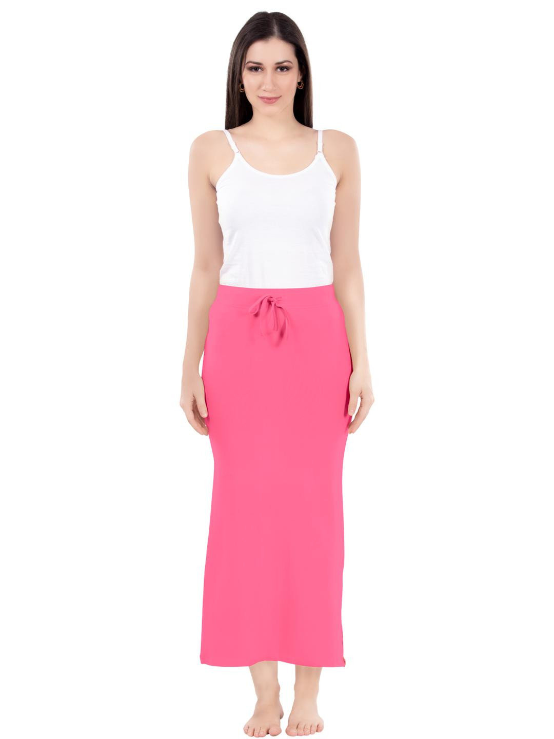 DIGSEL COOL COTTON Women Pink Elastane Cotton Saree Shapewear