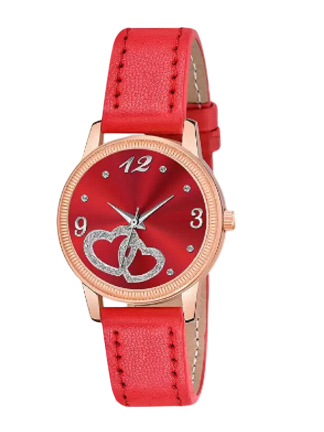 Miss Perfect Women Round Dial & Leather Straps Watch PL470