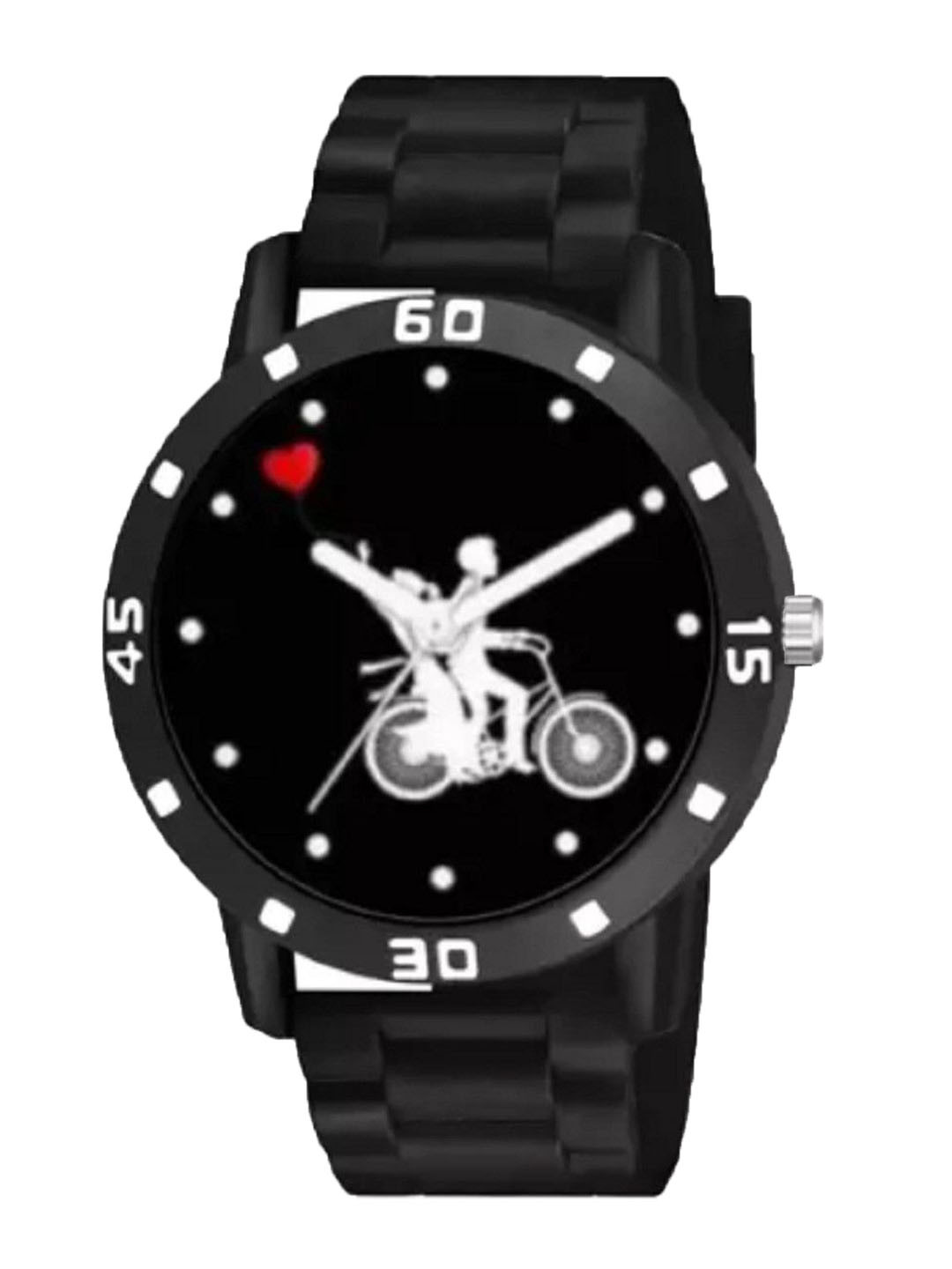 Miss Perfect Men Printed Dial & Bracelet Style Straps Analogue Watch FG105