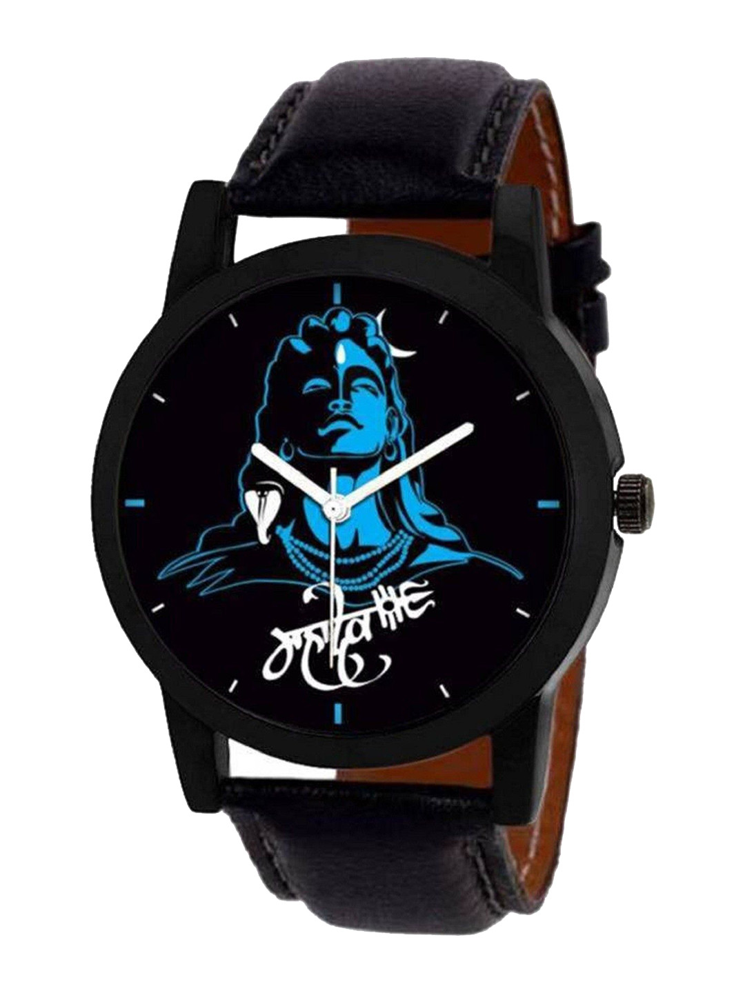 Miss Perfect Unisex Printed Dial & Leather Straps Analogue Watch aa640