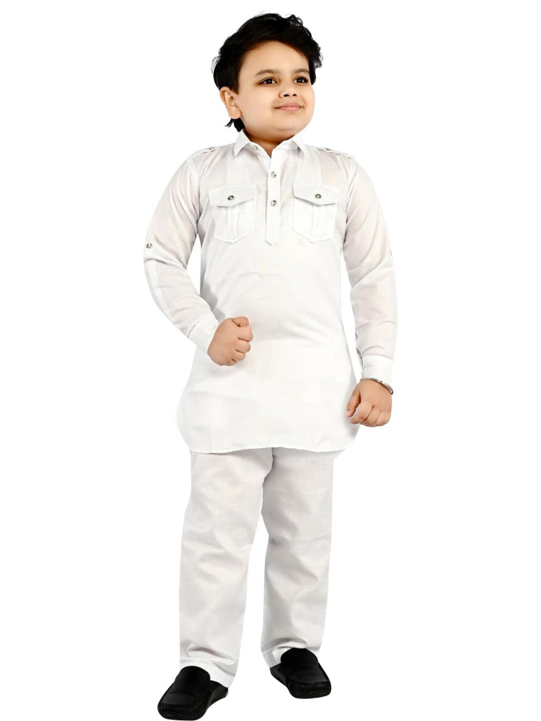 OJ TREND Boys Cotton Silk Kurta & Salwar