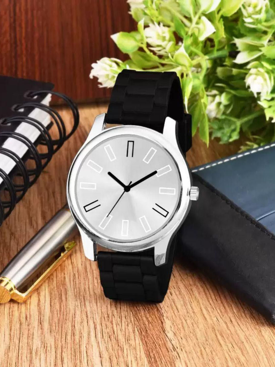 Miss Perfect Men Round Dial & Braided Straps Analogue Watch NPSF18