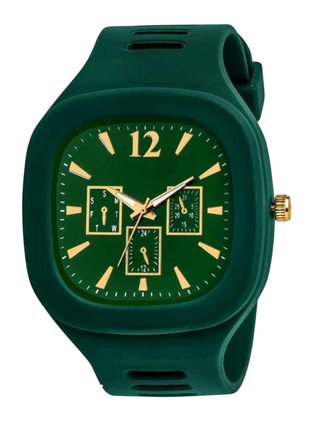 Miss Perfect Men Embellished Dial & Straps Analogue Watch NPSF128