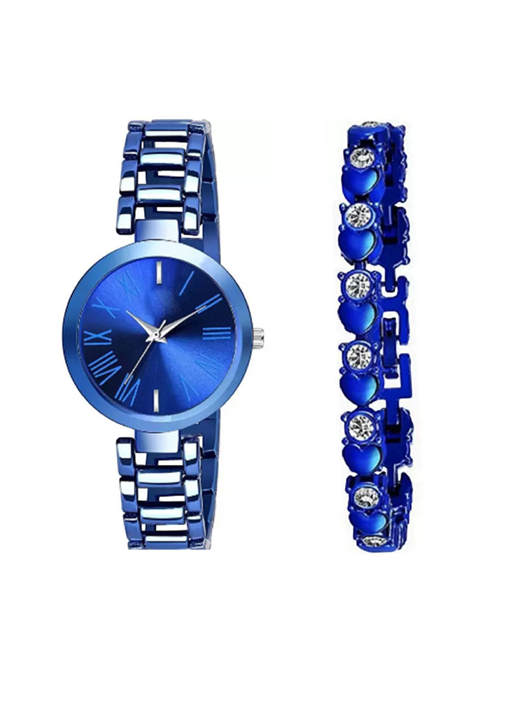 Miss Perfect Women Bracelet Style Straps Watch Gift Set PU_128