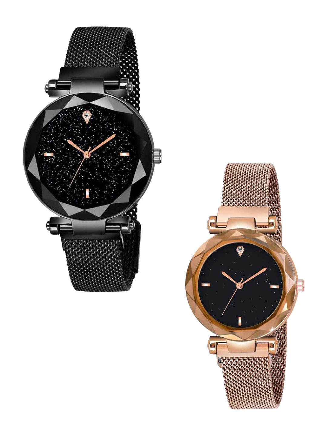 Miss Perfect Women Pack of 2 Embellished Dial & Straps Analogue Watch ar1315